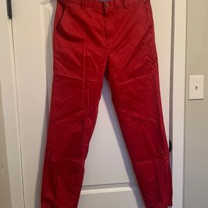 Red brooks brothers dress pants size 33/32
